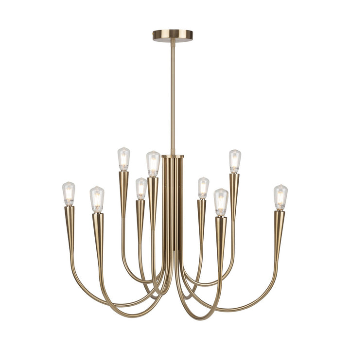 Artcraft Canada - AC11929BR - Nine Light Chandelier - Bronte - Brass