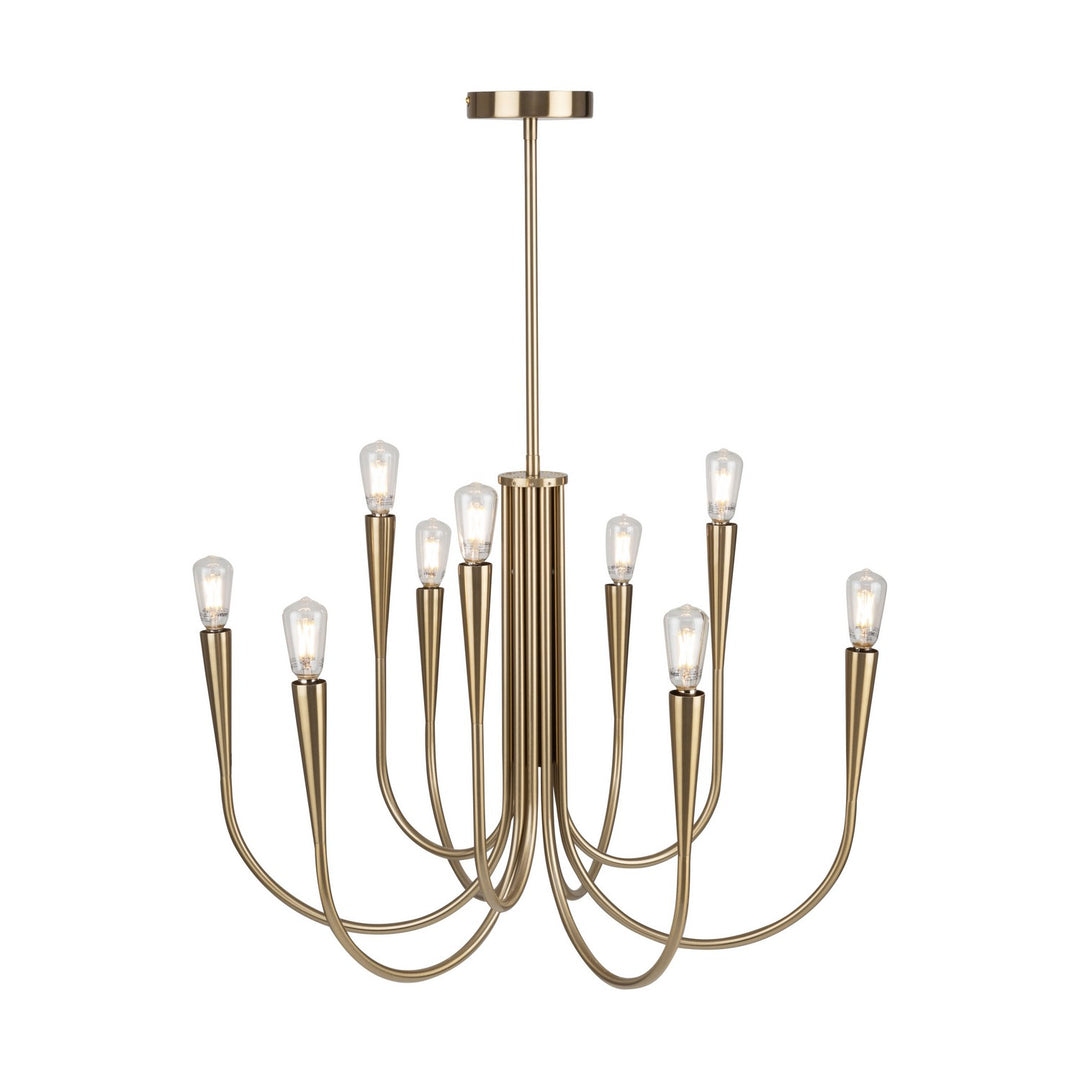 Artcraft Canada - AC11929BR - Nine Light Chandelier - Bronte - Brass