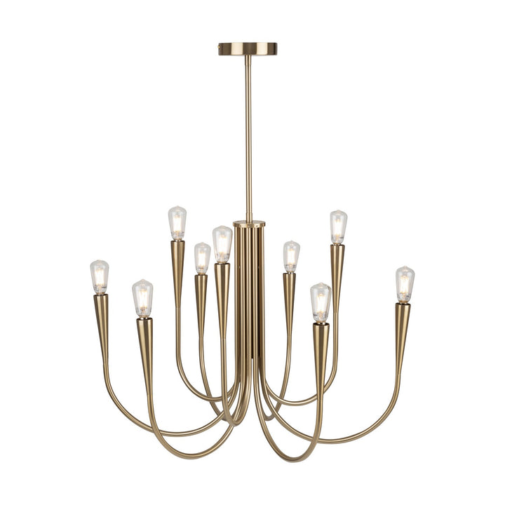 Artcraft Canada - AC11929BR - Nine Light Chandelier - Bronte - Brass