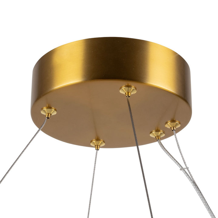 Artcraft Canada - AC7469BR - LED Chandelier - Camila - Brushed Brass