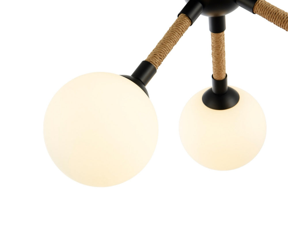 Artcraft Canada - AC11843BK - Three Light Semi-Flush Mount - Capilano - Black