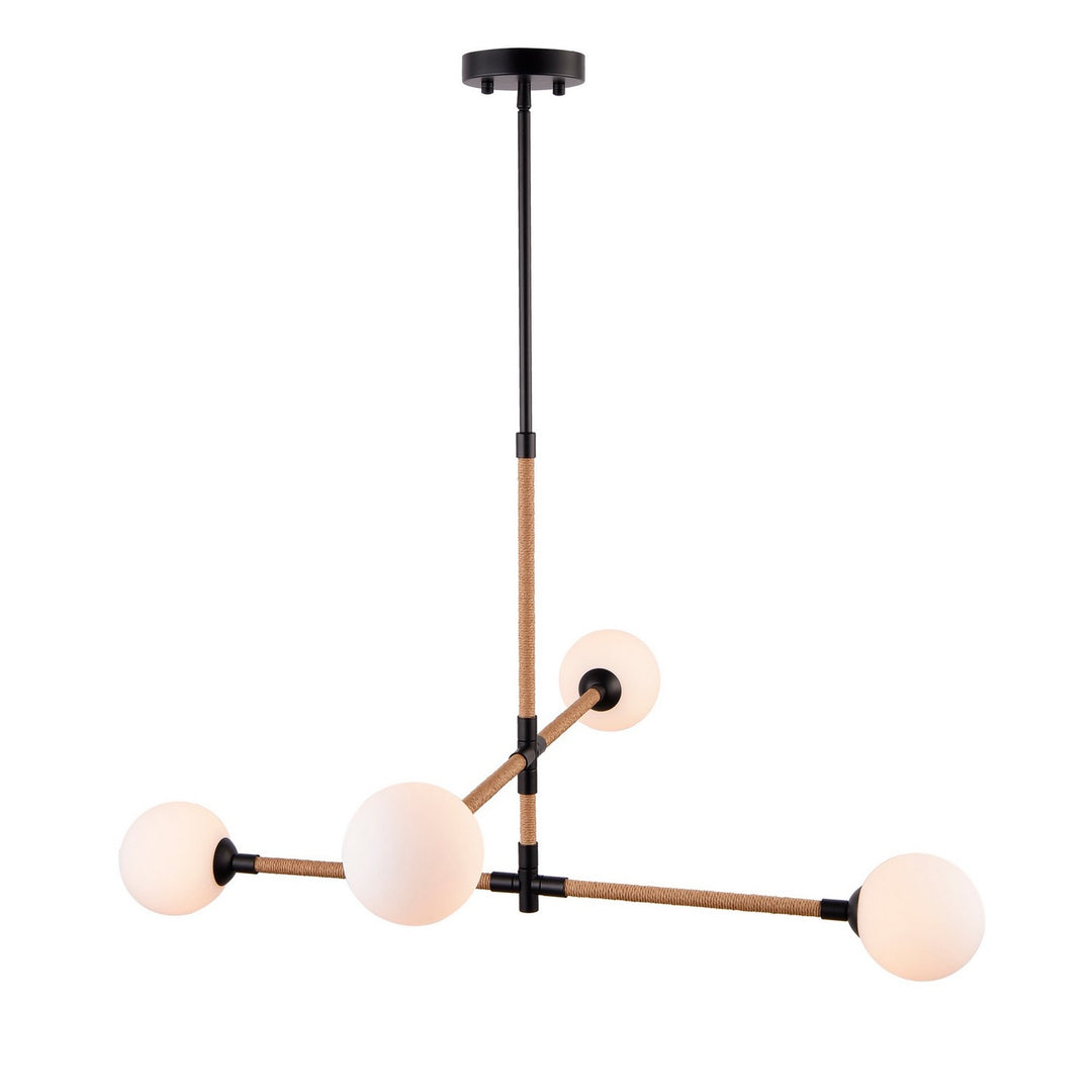 Artcraft Canada - AC11844BK - Four Light Chandelier - Capilano - Black