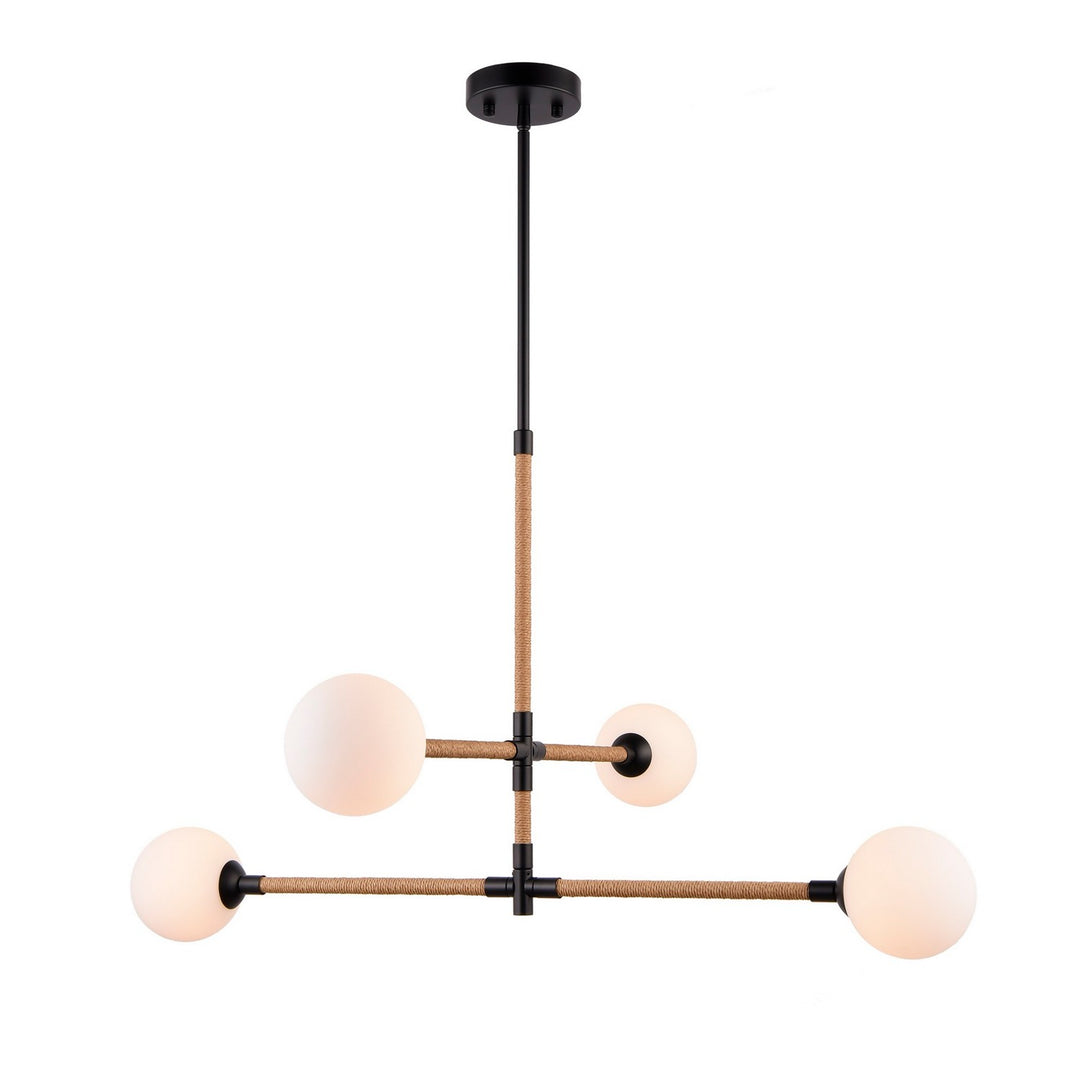 Artcraft Canada - AC11844BK - Four Light Chandelier - Capilano - Black