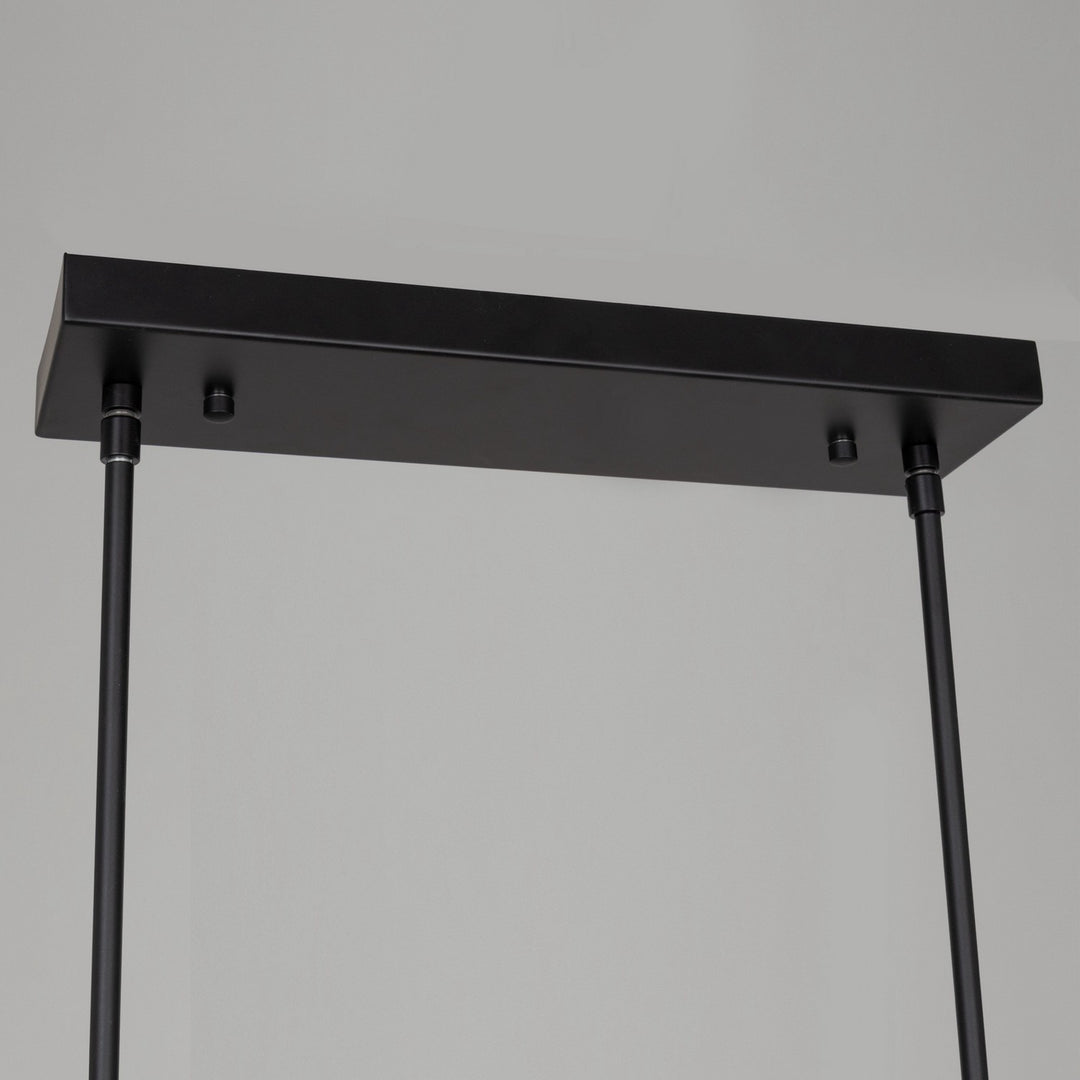 Artcraft Canada - AC6813BK - LED Island Pendant - Cascata - Black and Brushed Brass