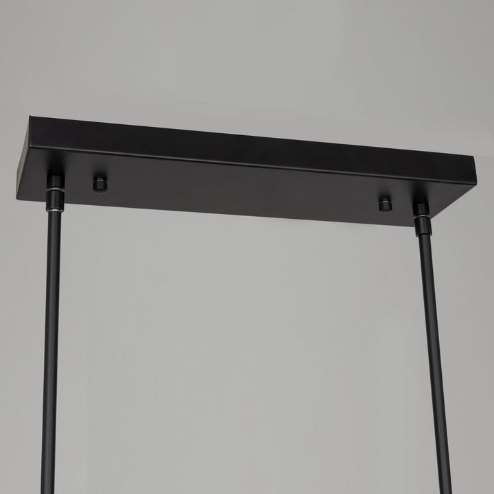Artcraft Canada - AC6813BK - LED Island Pendant - Cascata - Black and Brushed Brass