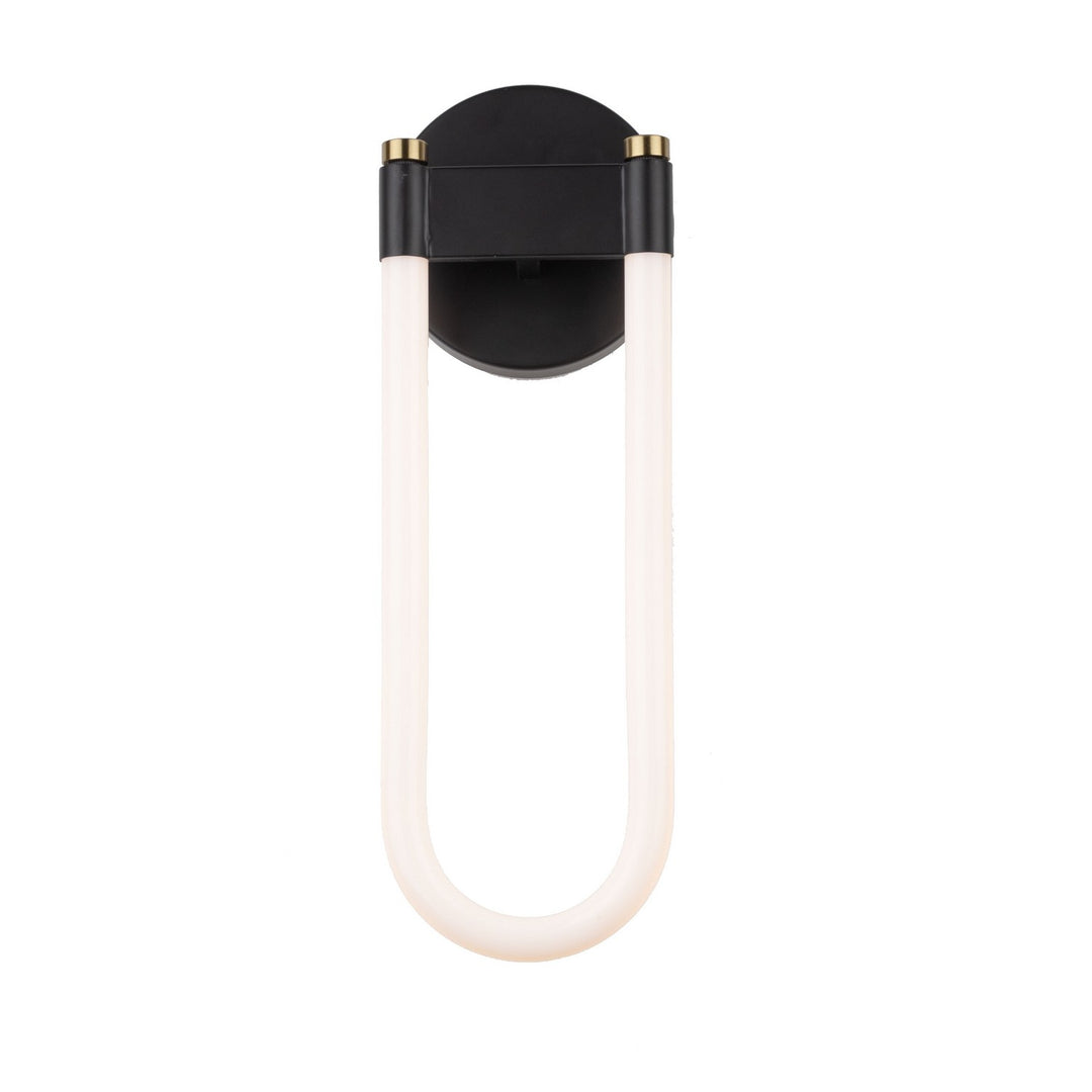 Artcraft Canada - AC6814BK - LED Wall Sconce - Cascata - Black and Brushed Brass