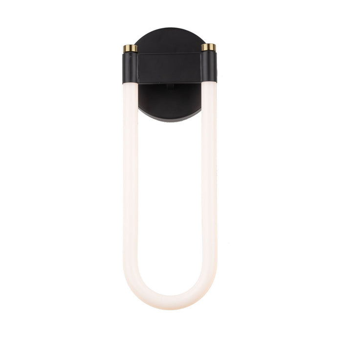 Artcraft Canada - AC6814BK - LED Wall Sconce - Cascata - Black and Brushed Brass