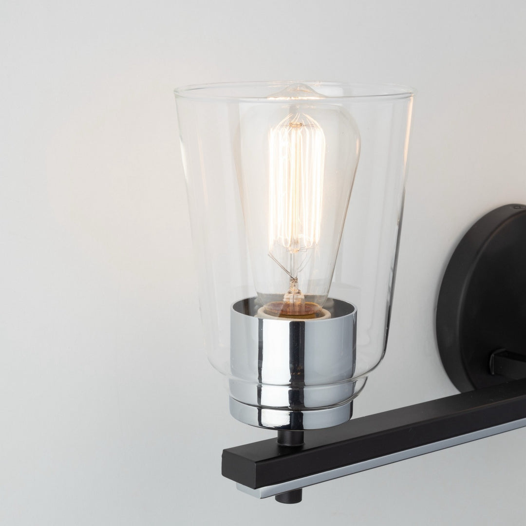Artcraft Canada - AC11933NB - Three Light Bathroom Vanity - Essex - Black and Chrome