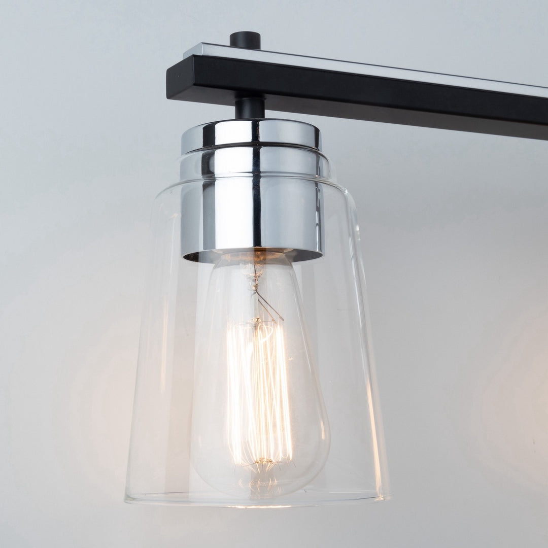 Artcraft Canada - AC11934NB - Four Light Bathroom Vanity - Essex - Black and Chrome