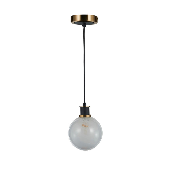 Artcraft Canada - AC11870SW - One Light Pendant - Gem - Black and Brushed Brass