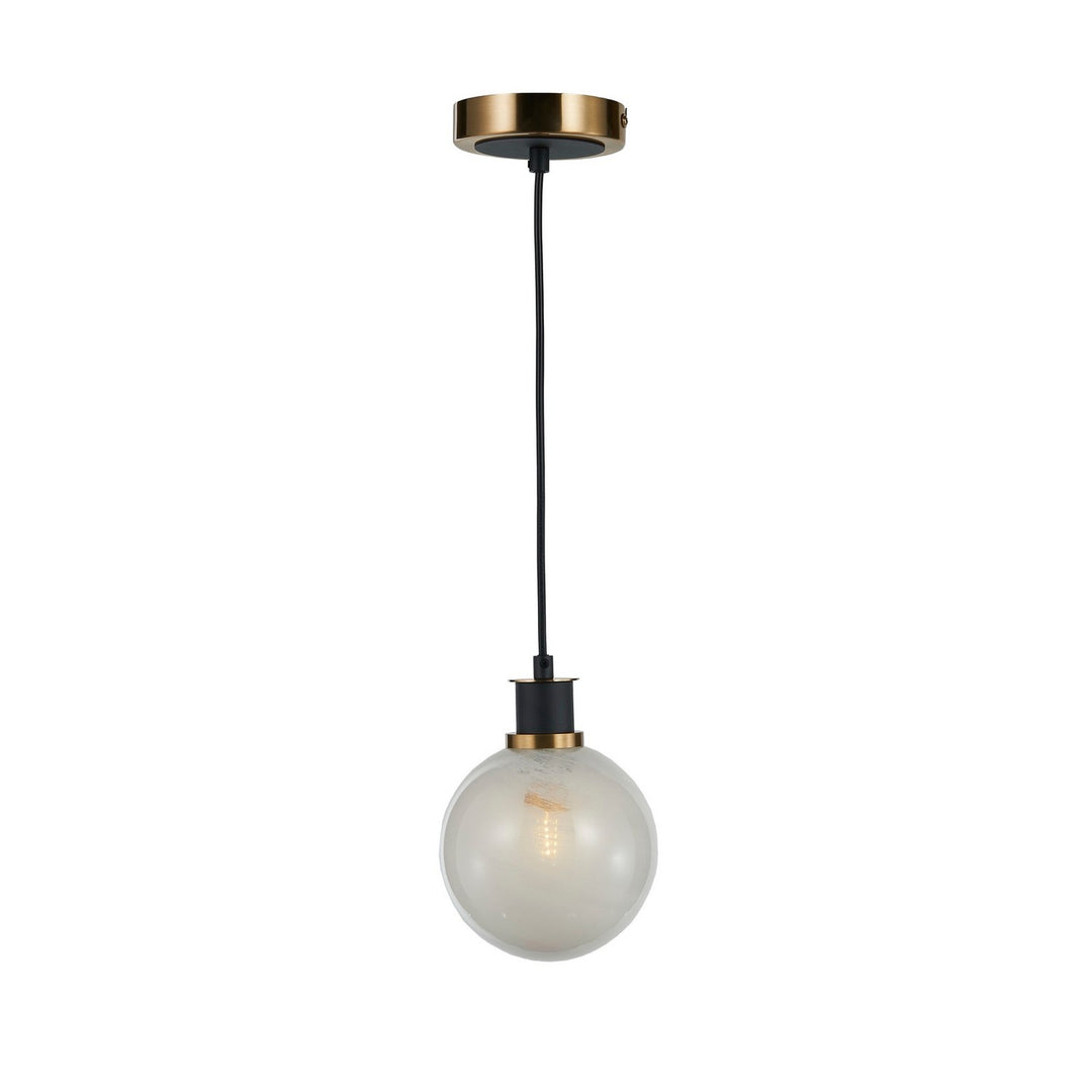 Artcraft Canada - AC11870SW - One Light Pendant - Gem - Black and Brushed Brass