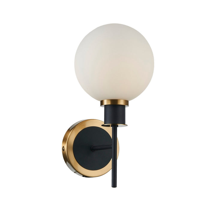 Artcraft Canada - AC11871WH - One Light Wall Sconce - Gem - Black and Brushed Brass