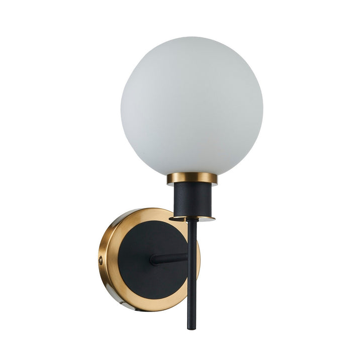 Artcraft Canada - AC11871WH - One Light Wall Sconce - Gem - Black and Brushed Brass