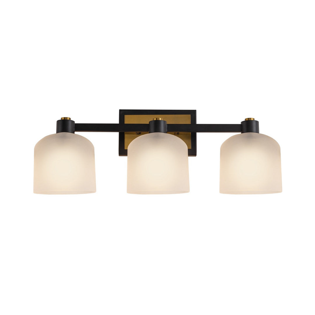 Artcraft Canada - AC11693BB - Three Light Bathroom Vanity - Lyndon - Black and Brushed Brass