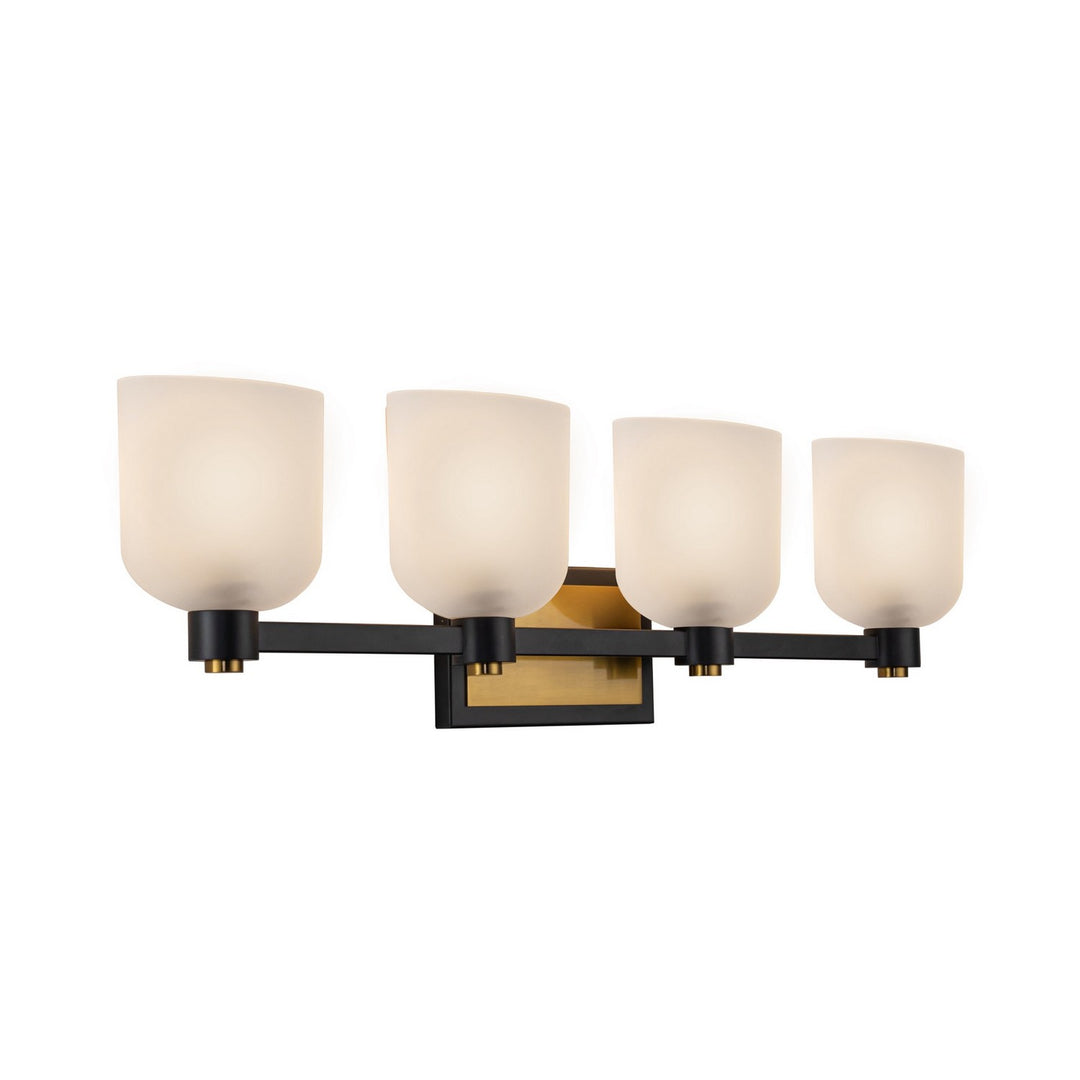 Artcraft Canada - AC11694BB - Four Light Bathroom Vanity - Lyndon - Black and Brushed Brass