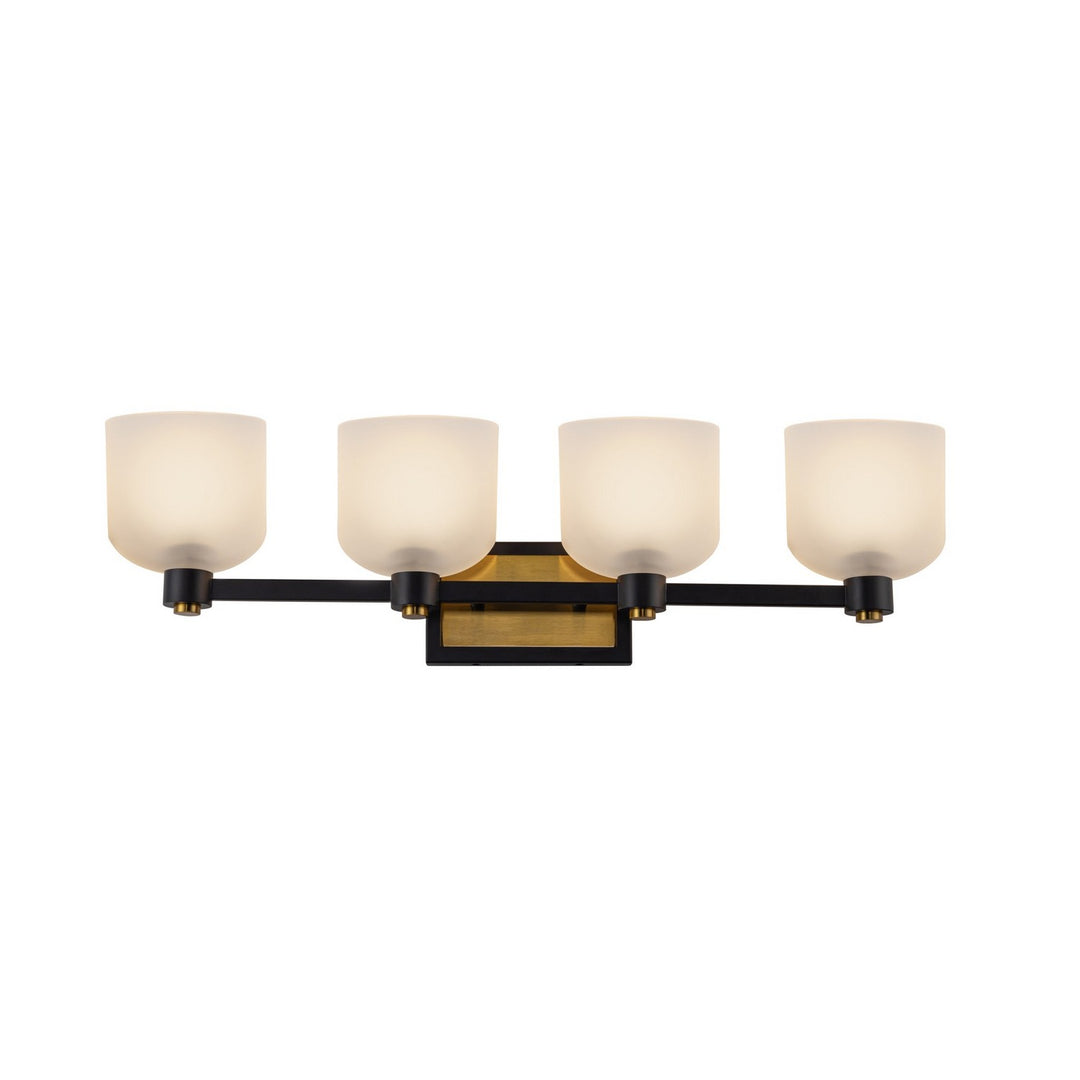Artcraft Canada - AC11694BB - Four Light Bathroom Vanity - Lyndon - Black and Brushed Brass