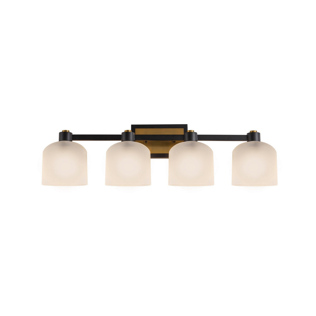 Artcraft Canada - AC11694BB - Four Light Bathroom Vanity - Lyndon - Black and Brushed Brass