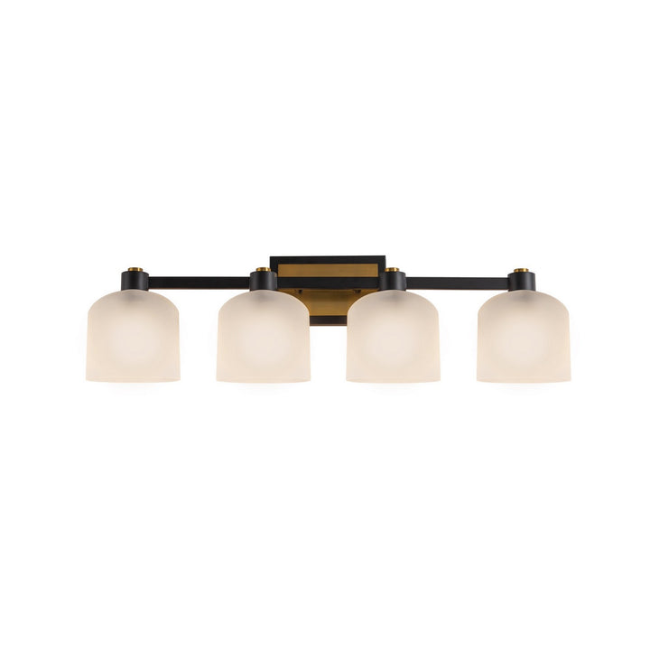 Artcraft Canada - AC11694BB - Four Light Bathroom Vanity - Lyndon - Black and Brushed Brass