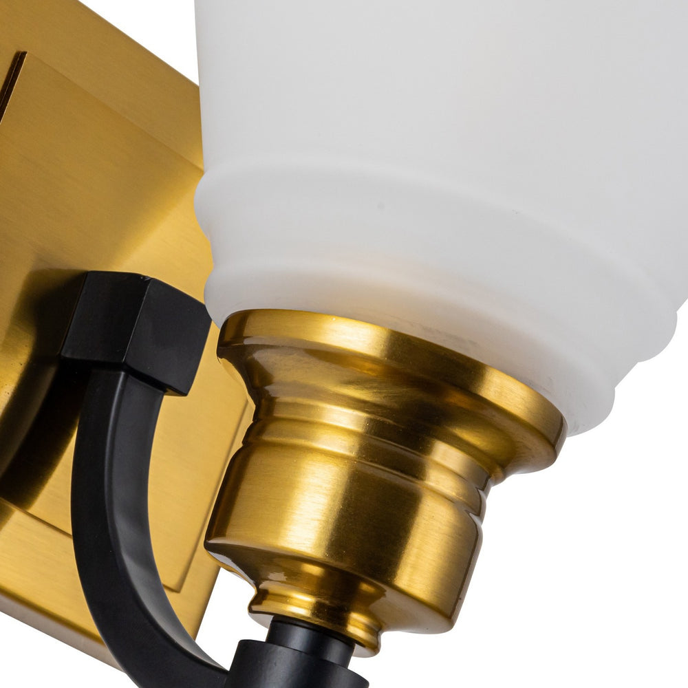 Artcraft Canada - AC11681BB - One Light Bathroom Sconce - Nelson - Brass & Black