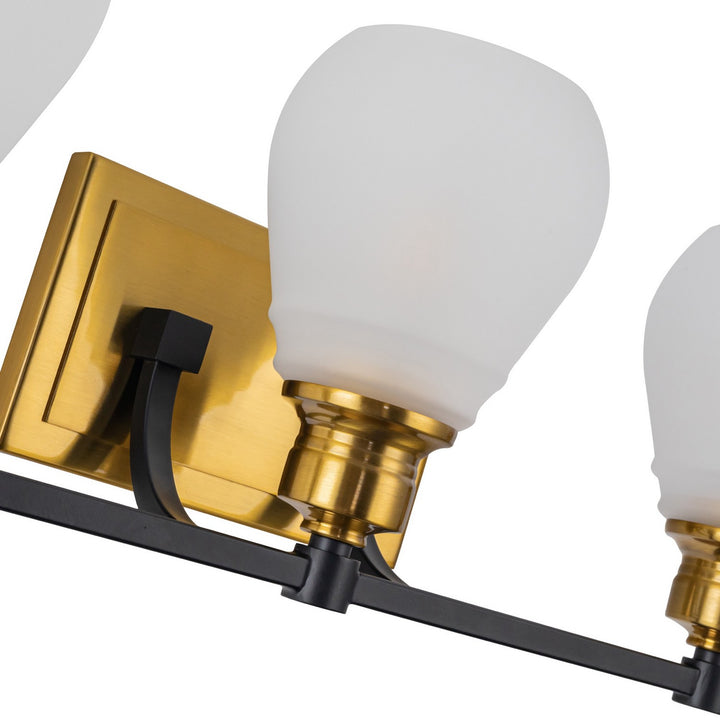 Artcraft Canada - AC11683BB - Three Light Bathroom Vanity - Nelson - Brass & Black