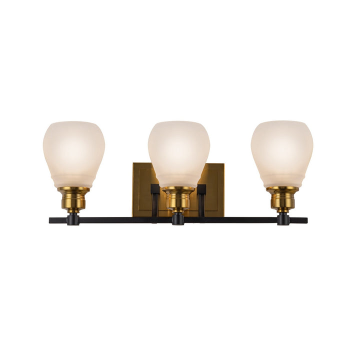 Artcraft Canada - AC11683BB - Three Light Bathroom Vanity - Nelson - Brass & Black
