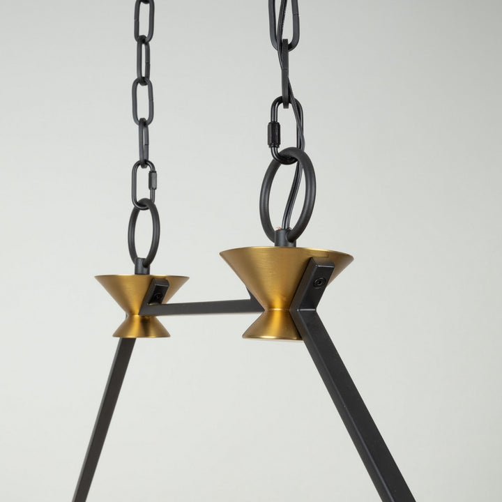 Artcraft Canada - AC11980BB - Ten Light Island/Pool Table - Notting Hill - Black and Brushed Brass