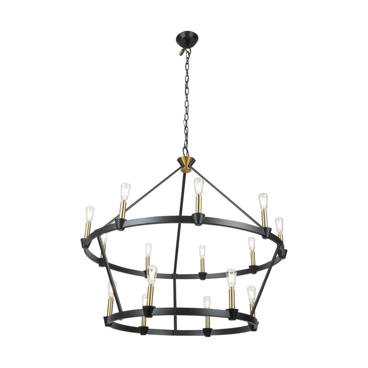 Artcraft Canada - AC11985BB - 15 Light Chandelier - Notting Hill - Black and Brushed Brass