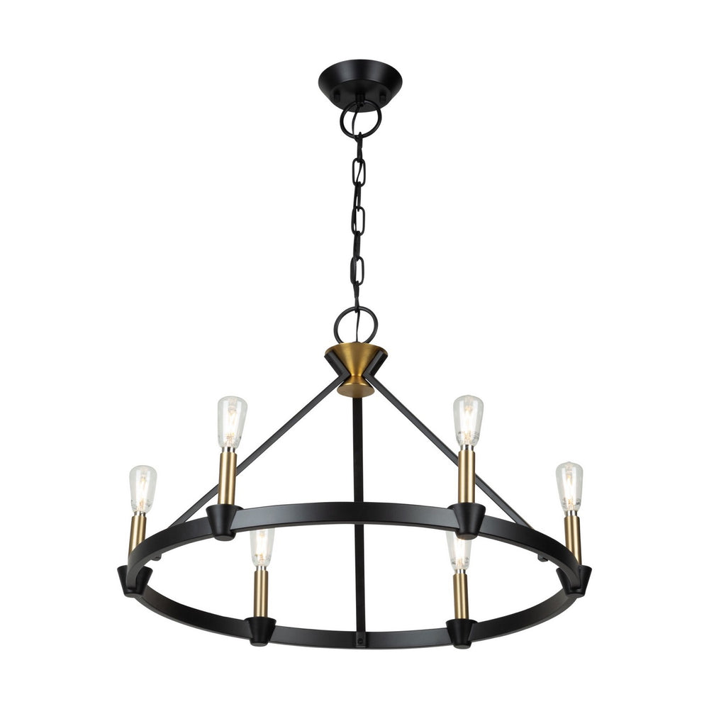 Artcraft Canada - AC11986BB - Six Light Chandelier - Notting Hill - Black and Brushed Brass