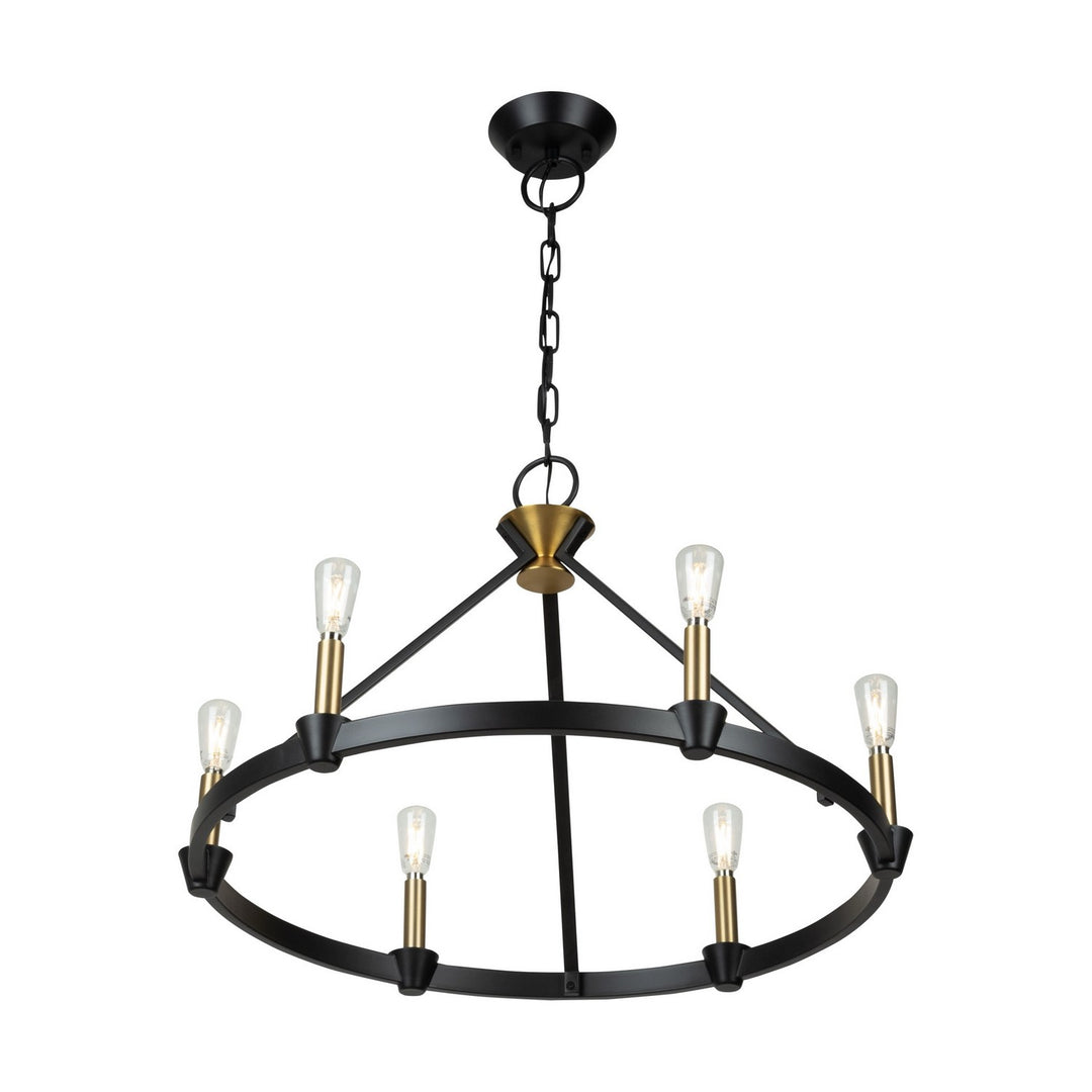 Artcraft Canada - AC11986BB - Six Light Chandelier - Notting Hill - Black and Brushed Brass