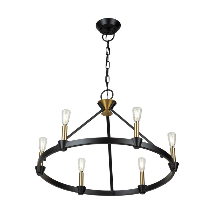 Artcraft Canada - AC11986BB - Six Light Chandelier - Notting Hill - Black and Brushed Brass