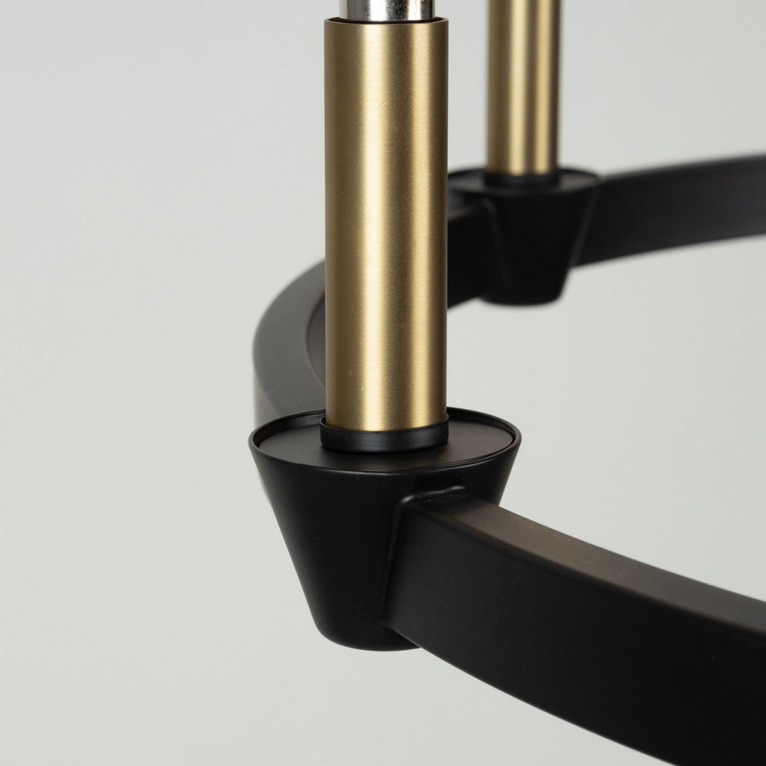 Artcraft Canada - AC11986BB - Six Light Chandelier - Notting Hill - Black and Brushed Brass