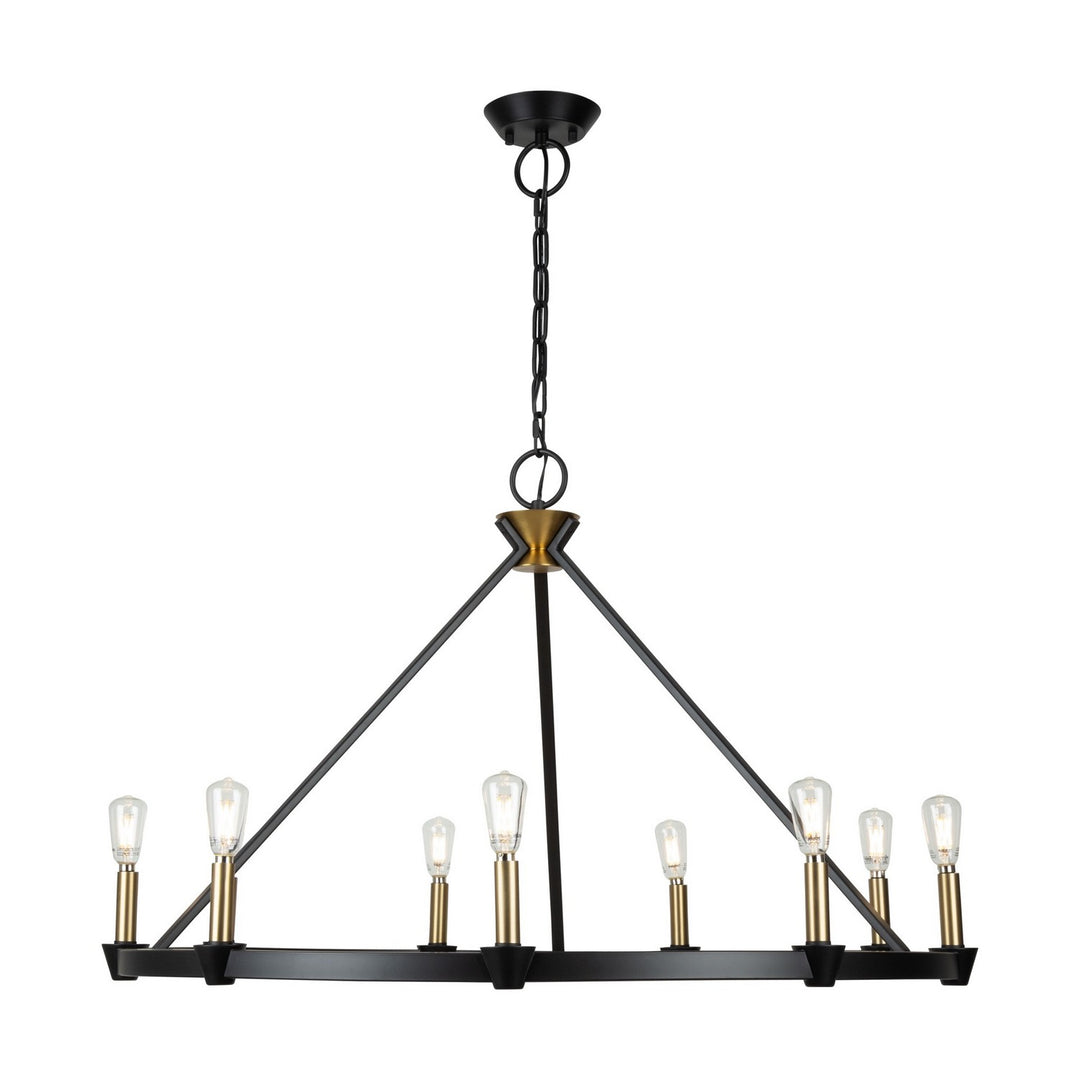 Artcraft Canada - AC11989BB - Nine Light Chandelier - Notting Hill - Black and Brushed Brass