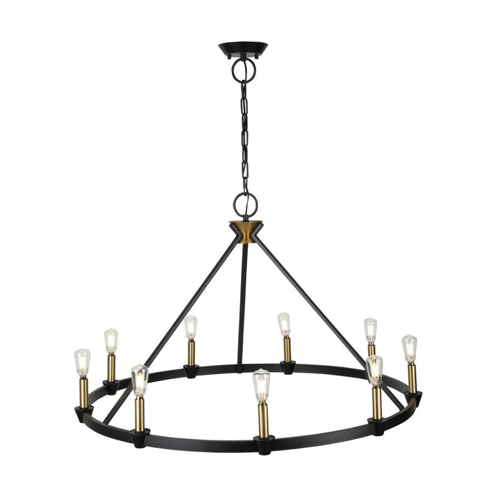 Artcraft Canada - AC11989BB - Nine Light Chandelier - Notting Hill - Black and Brushed Brass