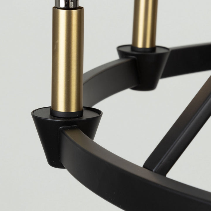 Artcraft Canada - AC11989BB - Nine Light Chandelier - Notting Hill - Black and Brushed Brass