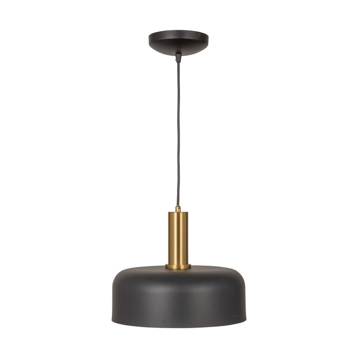 Artcraft Canada - AC7421BB - One Light Pendant - Orsa - Black and Brushed Brass