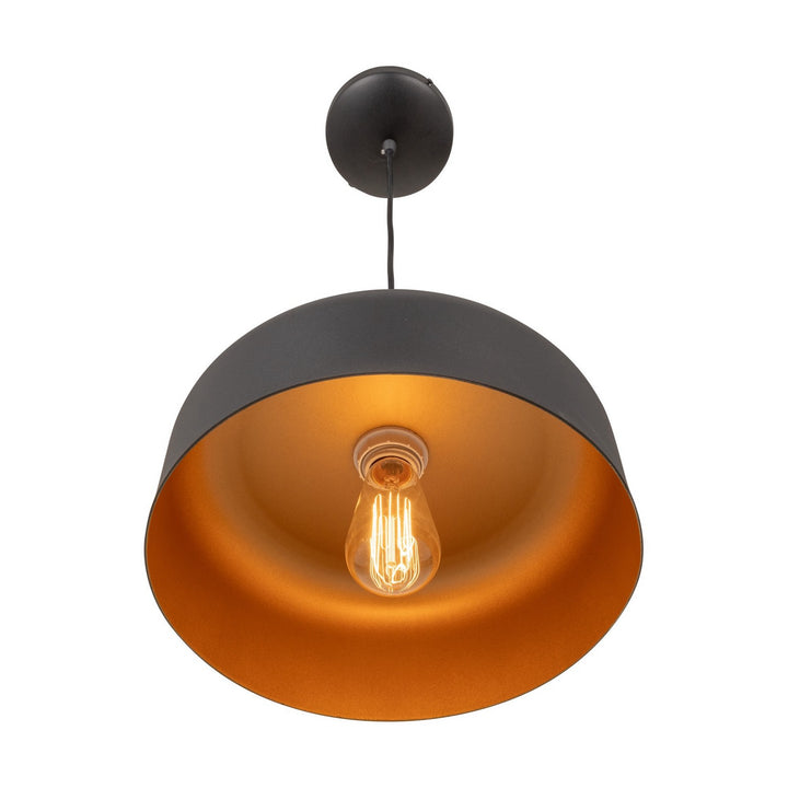 Artcraft Canada - AC7421BB - One Light Pendant - Orsa - Black and Brushed Brass