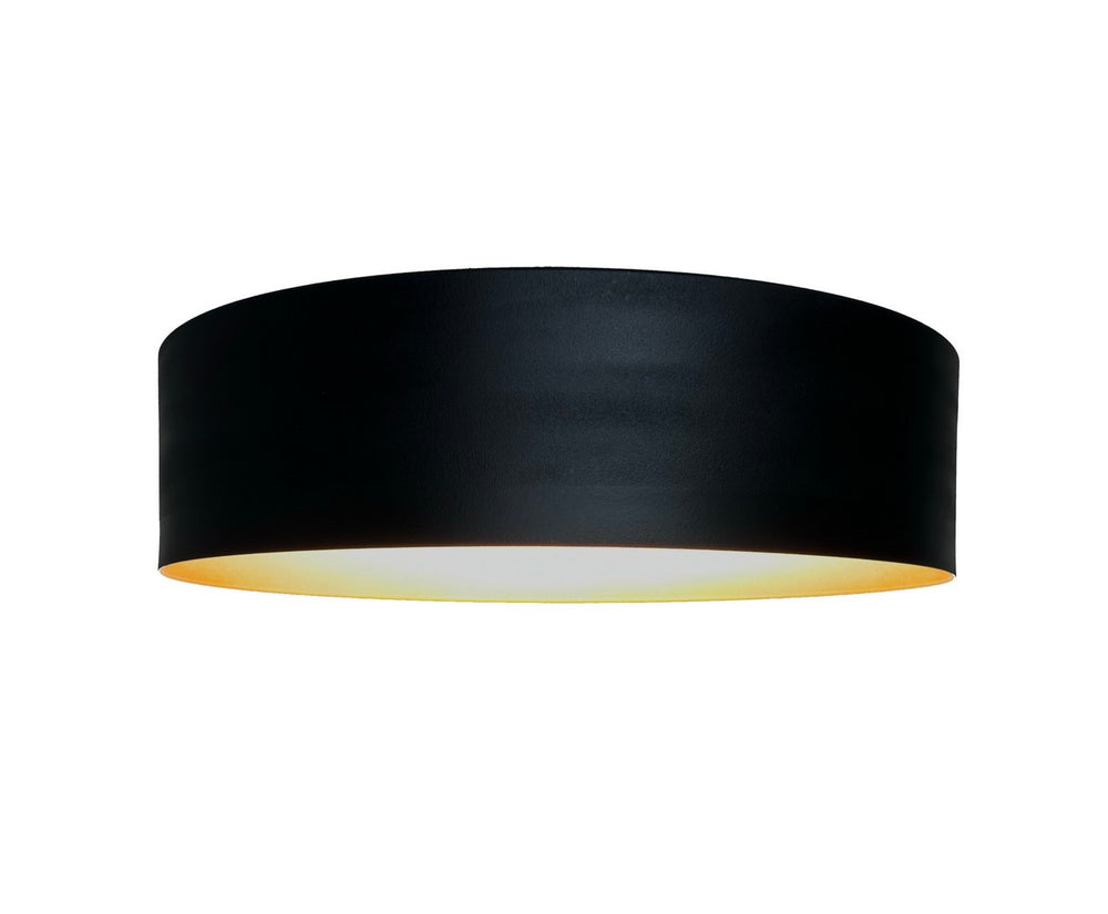 Artcraft Canada - AC7423BK - LED Flush Mount - Orsa - Black and Brushed Brass