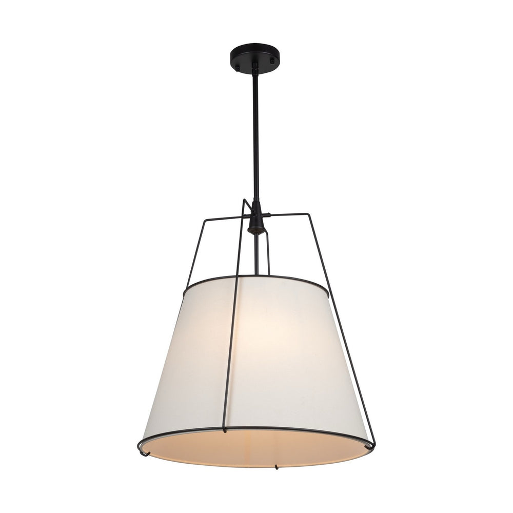 Artcraft Canada - SC13364BK - Four Light Pendant - Pullman - Black