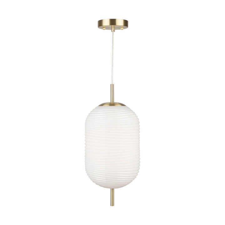 Artcraft Canada - AC10631BR - One Light Pendant - Vita - White, Brass