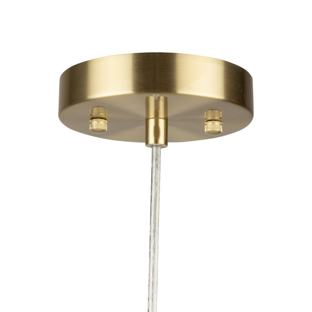 Artcraft Canada - AC10631BR - One Light Pendant - Vita - White, Brass