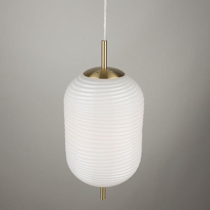 Artcraft Canada - AC10631BR - One Light Pendant - Vita - White, Brass