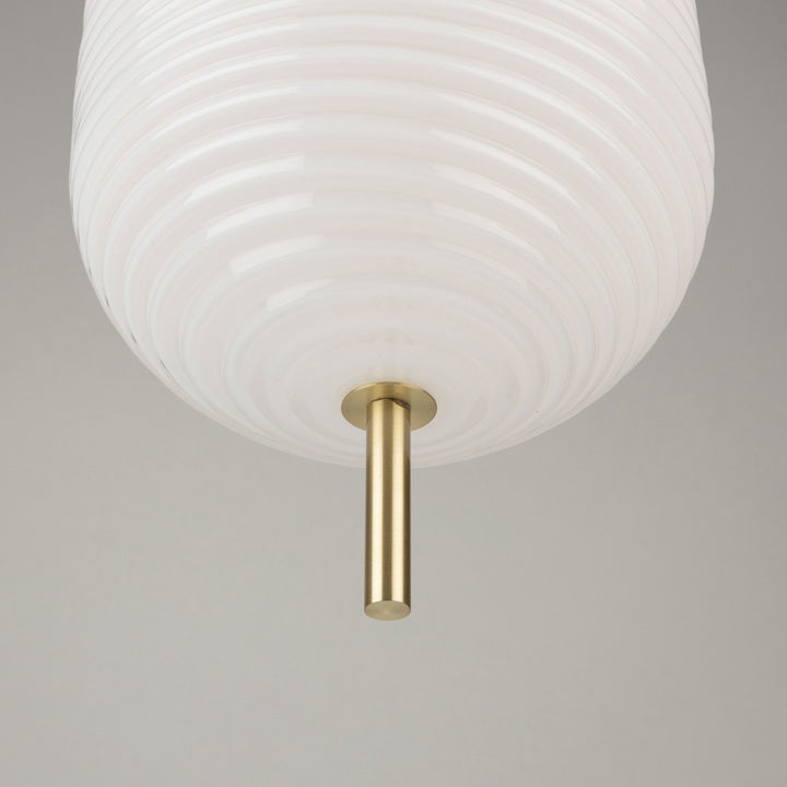 Artcraft Canada - AC10631BR - One Light Pendant - Vita - White, Brass