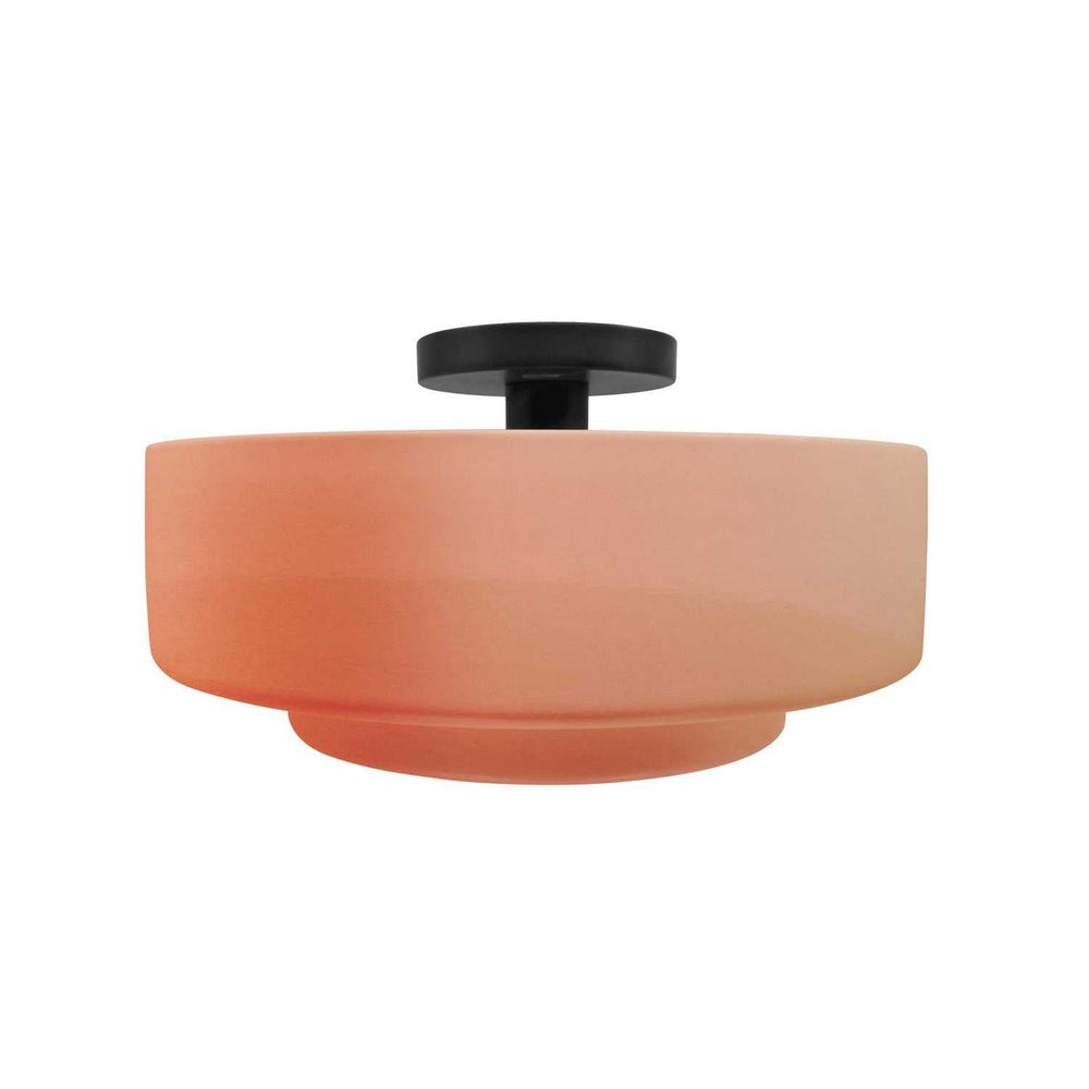 Radiance One Light Semi-Flush Mount in Gloss Blush Justice Designs