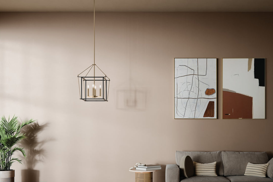 Kichler Canada - 52626CPZ - Four Light Foyer Pendant - Eisley - Champagne Bronze