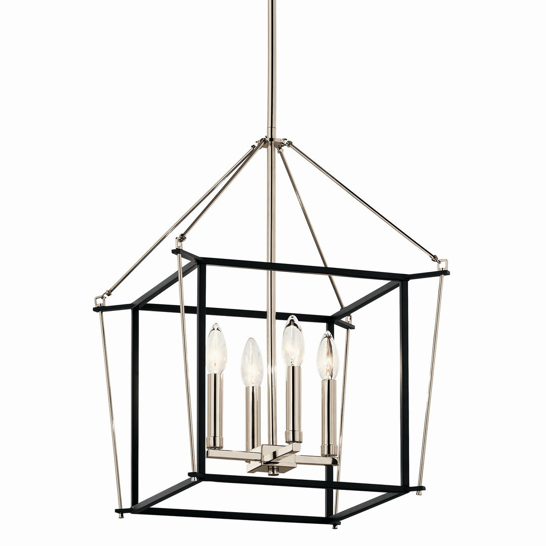 Kichler Canada - 52626PN - Four Light Foyer Pendant - Eisley - Polished Nickel