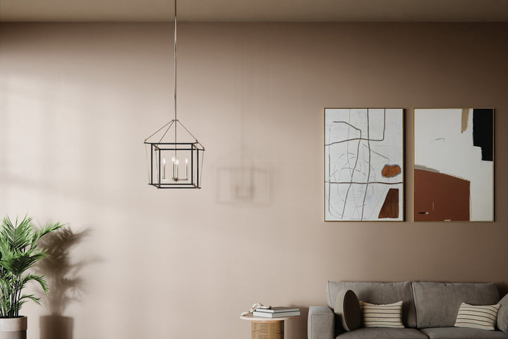 Kichler Canada - 52626PN - Four Light Foyer Pendant - Eisley - Polished Nickel