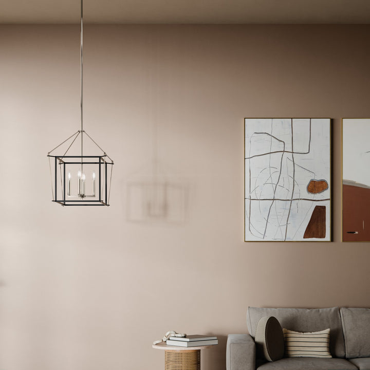 Kichler Canada - 52626PN - Four Light Foyer Pendant - Eisley - Polished Nickel