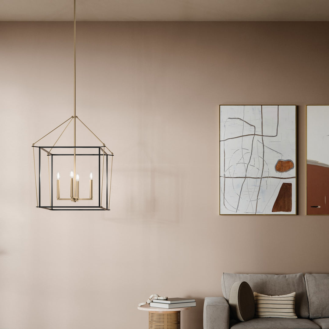 Kichler Canada - 52627CPZ - Four Light Foyer Pendant - Eisley - Champagne Bronze