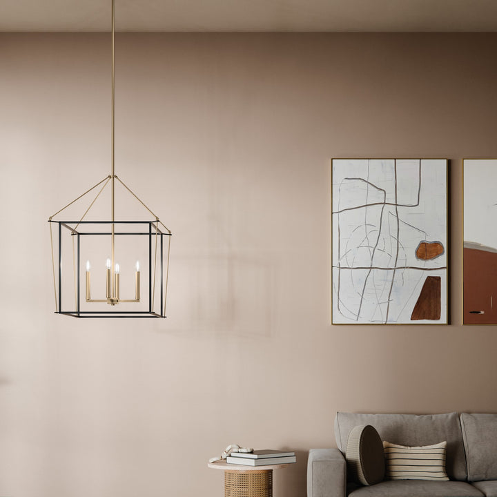 Kichler Canada - 52627CPZ - Four Light Foyer Pendant - Eisley - Champagne Bronze