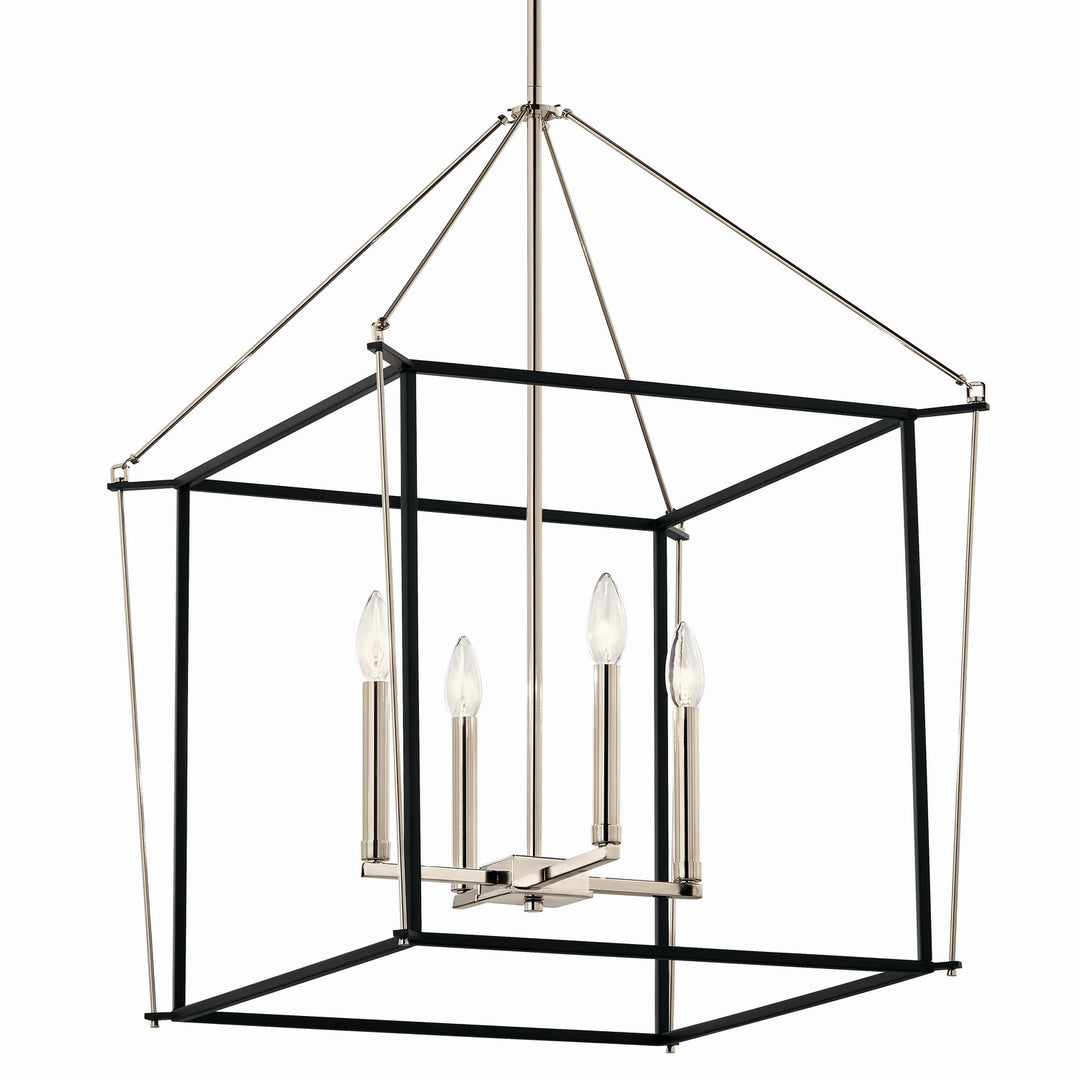 Kichler Canada - 52627PN - Four Light Foyer Pendant - Eisley - Polished Nickel